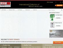 Tablet Screenshot of orientceramic.com
